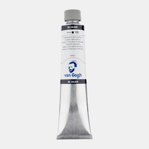 Farba olejna 200 ml biel tytanowa - Talens Van Gogh - dobrze kryjąca biel