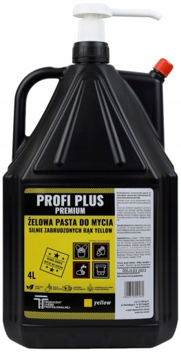 PASTA PROFI PLUS DO MYCIA RĄK PREMIUM ŻELOWA 4L Z POMPKĄ ZESTAW 2SZT