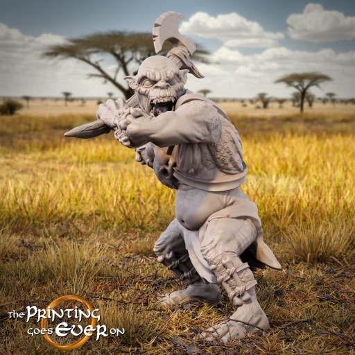 Tribal Half-Troll Model C The Printing Goes Ever O