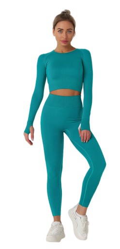 DAMSKI 2-CZĘŚCIOWY DRES FITNESS TRENINGOWY L