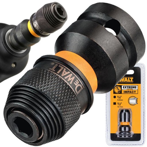 DEWALT ADAPTER PRZEJŚCIÓWKA 1/2 na 1/4 cala DT7508