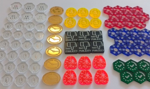Netrunner LCG - zestaw żetonów akrylowych
