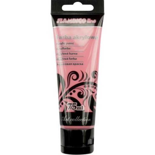 Farba akrylowa 75 ml Flamingo bladoczerwona