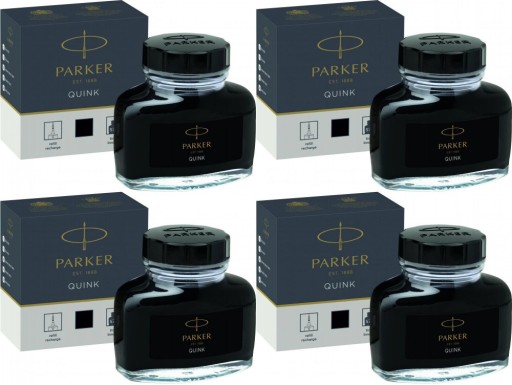 Atrament do pióra wiecznego Parker 57ml CZARNY oryginalny x 4 szt