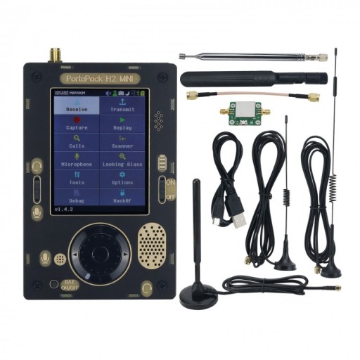 HackRF One PORTAPACK H2m radio SDR hacking 5 anten