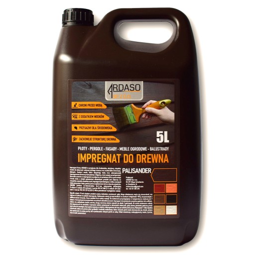 IMPREGNAT farba do drewna 5l palisander