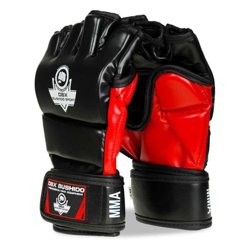 Bushido Rękawice MMA chwytne czarne E1V3 M