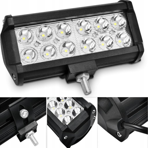 PANEL LAMPA ROBOCZA 36W CREE LED KOMBAJN CIĄGNIK
