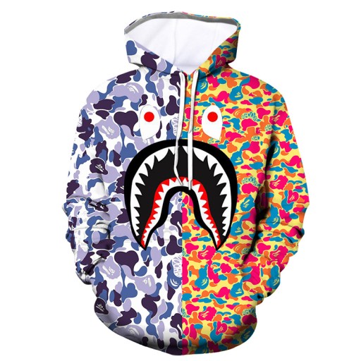 BLUZA 3D BAPE TYPU SHARK ROZMIARY WZORY