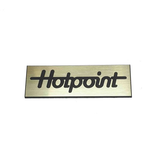 Naklejka Emblemat HOTPOINT złota 60x20mm
