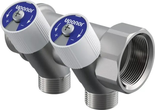 UPONOR UNI-C ROZDZIELACZ 2 OBWODOWY DO CIEPŁEJ WODY UŻYTKOWEJ CWU DN25 1 