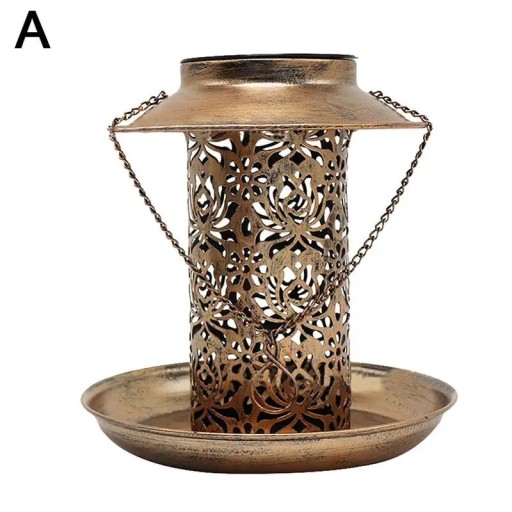 Solar Bird Feeder Outdoor RGB wisząca lampa p
