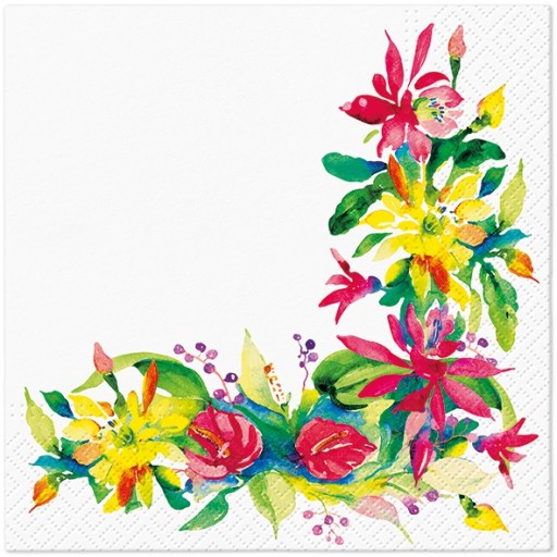 SERWETKI papierowe KWIATY serwetki floral decoupage 20szt