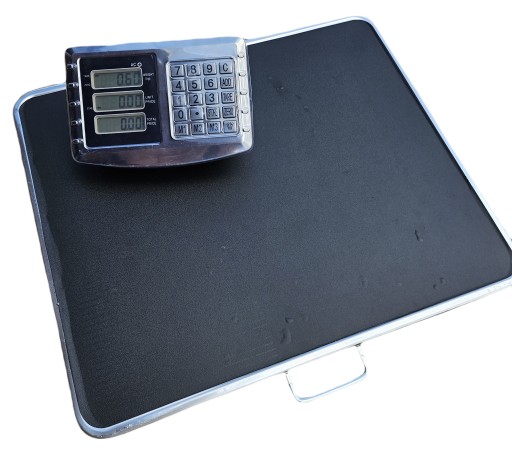 Duża Przenośna Waga Platformowa Sideon LCD 300KG 50x60 Bezprzewodowa
