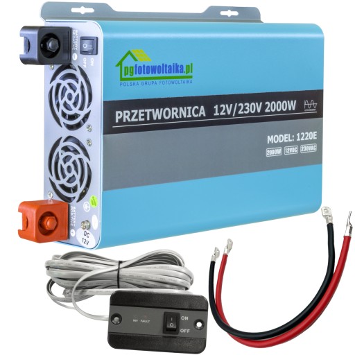 Przetwornica Samochodowa z USB 12V 4000W Sinus USB