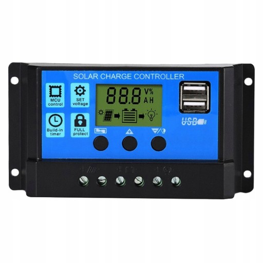 Solar Charge Controller Dual USB Auto Focus PWM
