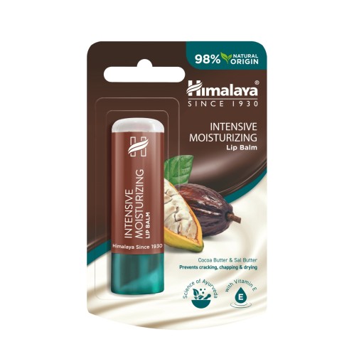 Himalaya Intensywnie Nawilżający Balsam do Ust z Masłem Kakaowym 4,5 g