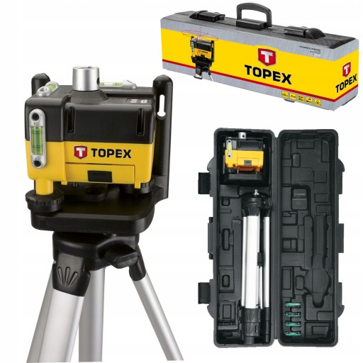 POZIOMNICA LASEROWA OBROTOWA, STATYW TOPEX 29C908