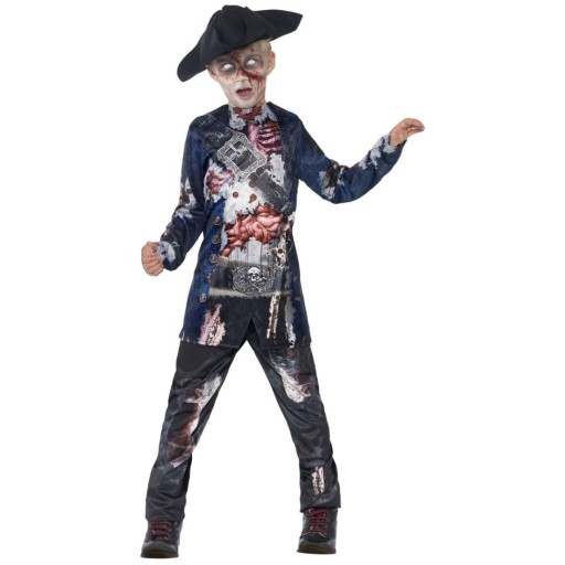 STRÓJ dla dzieci PIRAT ZOMBIE topielec HALLOWEEN T