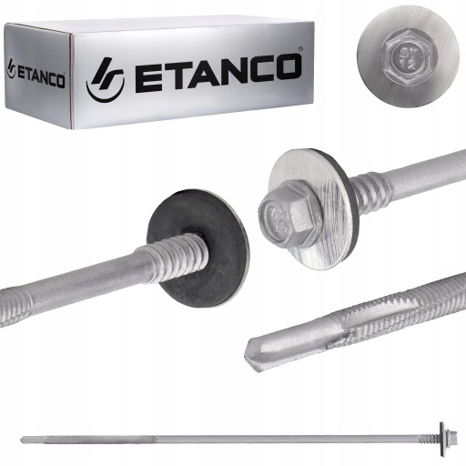 Wkręty do płyty warstwowej 230 mm Ocynk 100 szt. do metalu Etanco GTR12