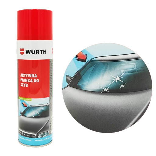WURTH Płyn do Szyb Aktywna Piana do Czyszczenia Szyb Luster Szkła