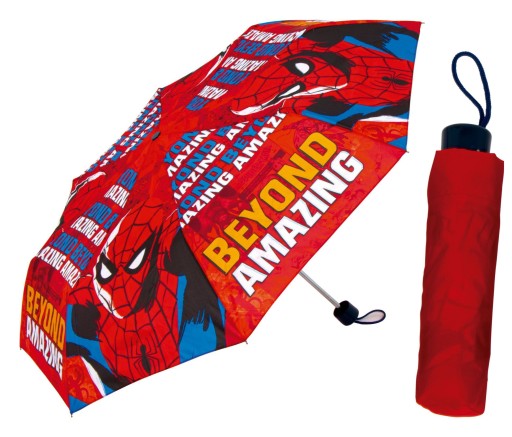 Parasol parasolka materiałowy składany Spiderman