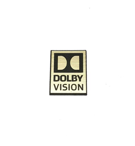 Naklejka Emblemat DOLBY VISION złota 14x18mm