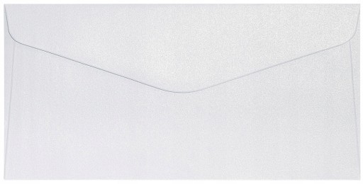 Koperty ozdobne DL GALERIA PAPIERU Pearl diamentowa biel 10 szt