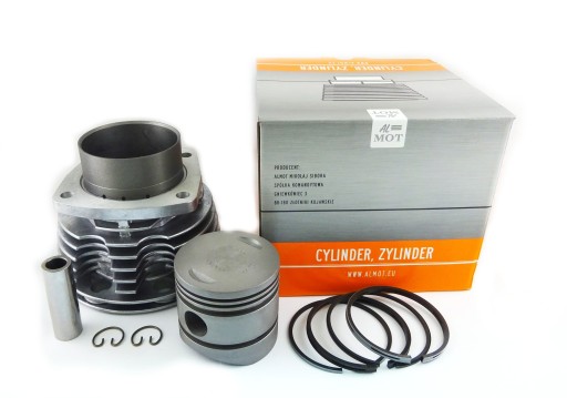 CYLINDER URAL + TŁOK + PIERŚCIENIE + SWORZEŃ + SEGERY ALMOT