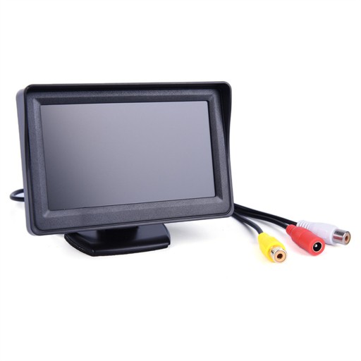 Monitor samochodowy HD o przekątnej 4,3 cala z ekranem TFT LCD