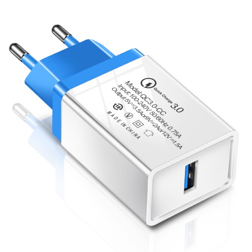SZYBKA ŁADOWARKA SIECIOWA USB QUICK CHARGE QC 3.0
