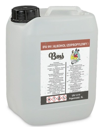 BMS IPA 99% ALKOHOL IZOPROPYLOWY IZOPROPANOL 5L
