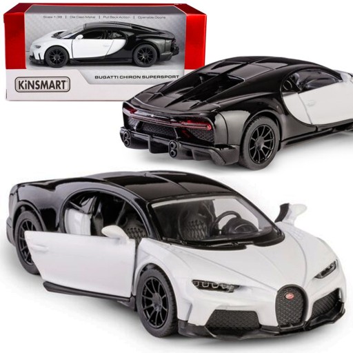 AUTO METALOWE BUGATTI CHIRON SUPERSPORT METALOWY SAMOCHÓD MODEL KINSMART