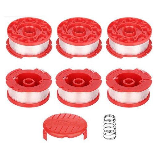 For Craftsman CMCST900/CMCST915 Lawn Mower 6 Line Spools+Spool Cap+Spring