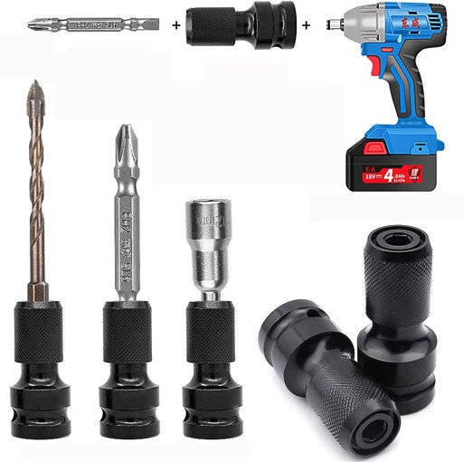 ADAPTER KLUCZY UDAROWYCH PRZEJŚCIÓWKA 1/2 1/4 HEX