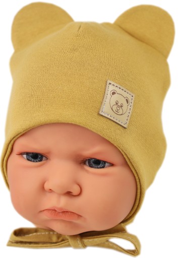 CZAPKA NIEMOWLĘCA WIĄZANA PRZEJŚCIOWA WIOSNA / JESIEŃ 34-36 HONEY