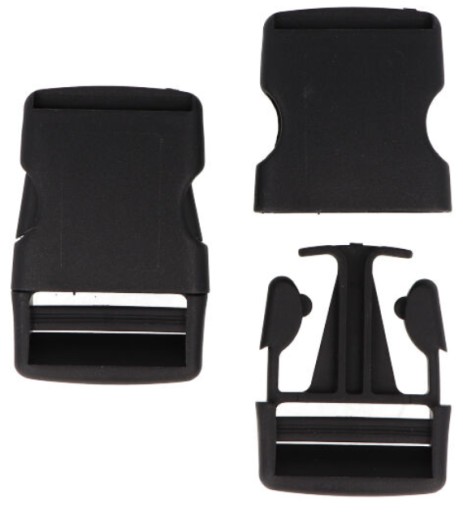 KLAMRA PLASTIKOWA ZATRZASKOWA 4cm ZAPIĘCIE DO PASKA TAŚMY PLECAKA 40mm