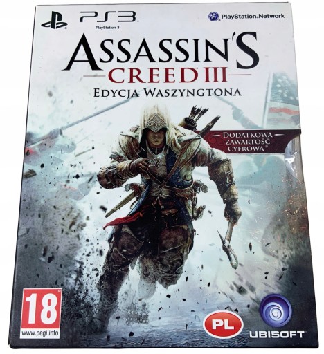 ASSASSIN’S CREED III 3 EDYCJA WASZYNGTON płyta PS3