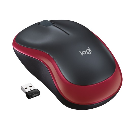 Bezprzewodowa mysz LOGITECH M185 Red