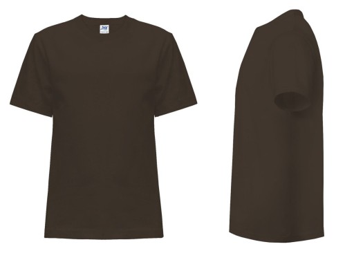 T-SHIRT DZIECIĘCY koszulka JHK TSRK-150 czekoladowy 9-11 CH 140