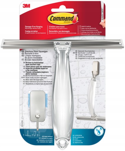 3M BATH32-SS Command Ściągaczka do wody i haczyk