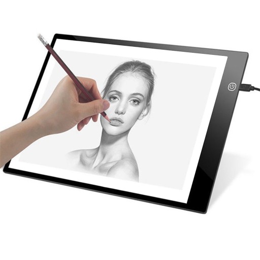 PODŚWIETLANA TABLICA DESKA KREŚLARSKA LED KALKA LED A4 TABLET GRAFICZNY