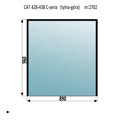 SZYBA TYLNA GÓRNA CAT 416C 428C 426C 428C 438C