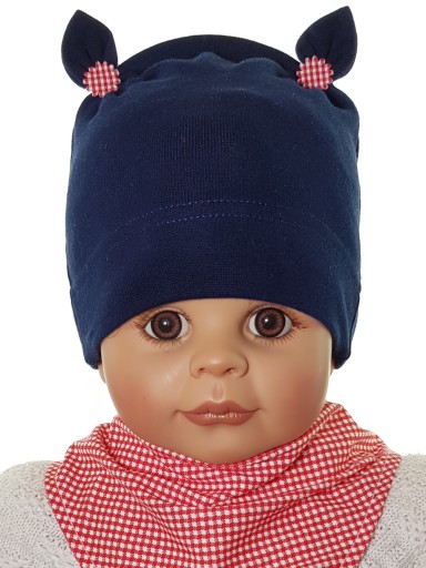 KOMPLET DLA NOWORODKA CZAPKA MARGARETKA + CHUSTKA CZAPECZKA + CHUSTECZKA 8W