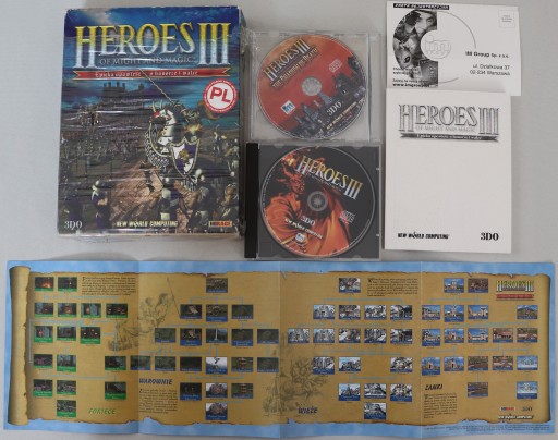 HEROES OF MIGHT AND MAGIC 3 + SHADOW OF DEATH PC Wersja Pudełkowa PL