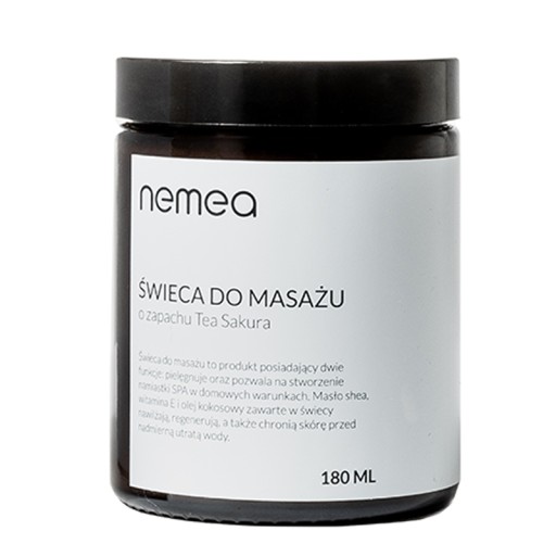 100% WEGAŃSKA REGENERUJĄCA ŚWIECA DO MASAŻU RELAKSUJĄCEGO TEA&SAKURA