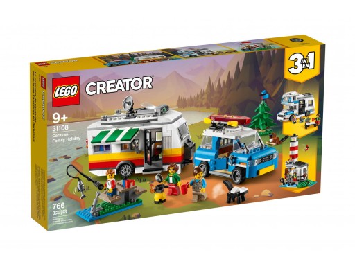 Lego Creator Wakacyjny kemping kamper latarnia 3w1
