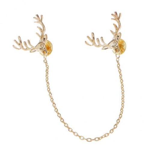 4 x Fashion Deer Head Elk Tips Biżuteria Łańcuchy