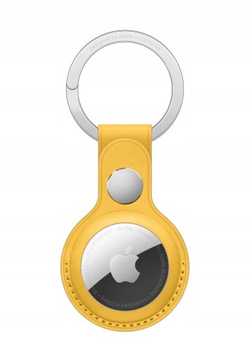 Oryginalny skórzany brelok Apple AirTag Lemon