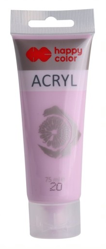 Farba akrylowa 75ml JASNO RÓŻOWA Happy Color